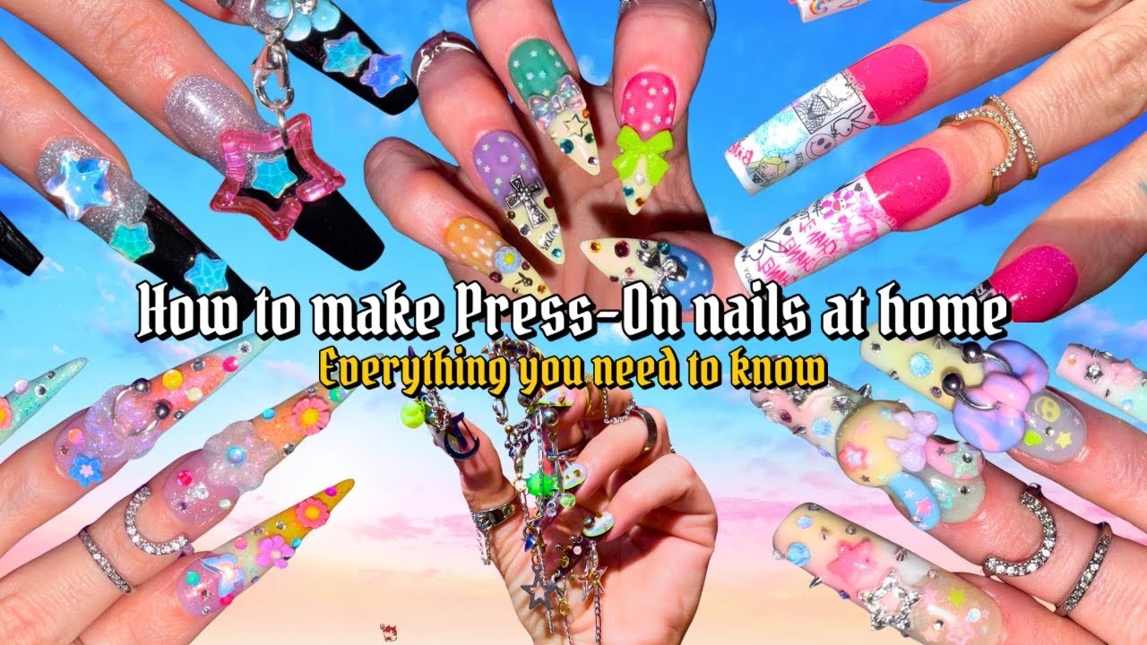 ⋆✮🎀HOW TO MAKE PRESS-ON NAILS AT HOME🍒✮⋆🫧 Everything you need to know, tips & tricks, products, Q&A💕