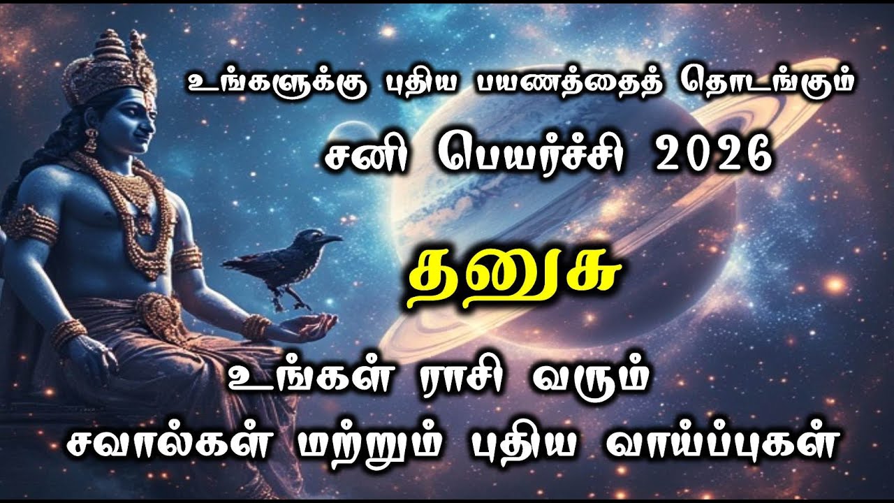 Dhanusu Rasi | Sani Peyarchi Palan| சனி பெயர்ச்சி பலன் – தனுசு | ராசி பலன் | Sagittarius #dhanusu
