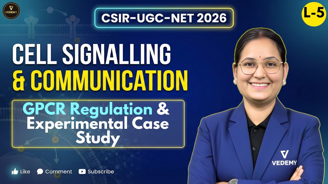 CSIR-UGC-NET 2026 | Cell Signalling & Communication | L5 GPCR Regulation | Dr. Ravina Rai |