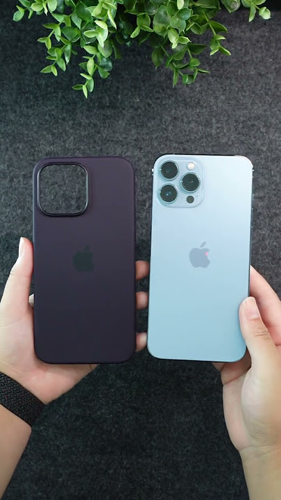 NEW iPhone 14 Pro Max Silicone Case by Apple 📱 Elderberry 💜 (compared to iPhone 13 Pro Max)