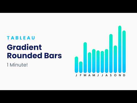 Rounded Gradient Bar Chart in Tableau (Easy and Modern)