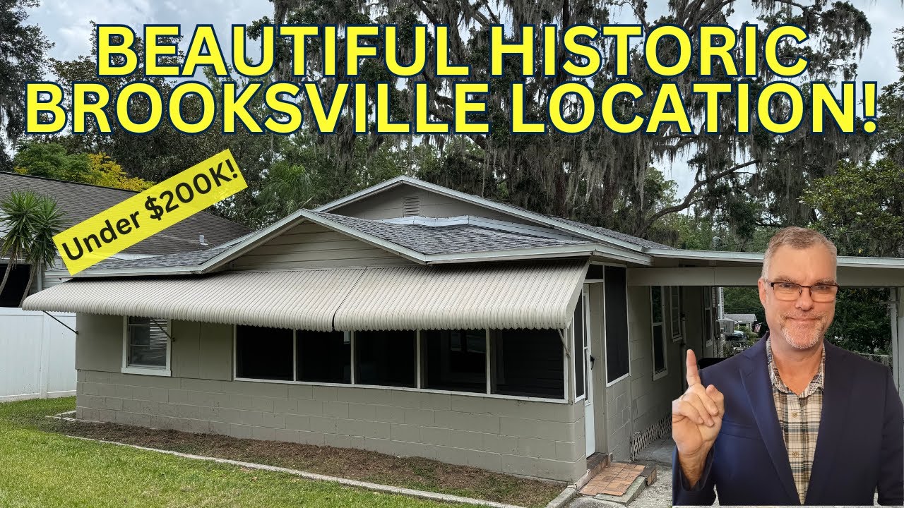 Great Location in Historic Brooksville Florida UNDER $200K!!