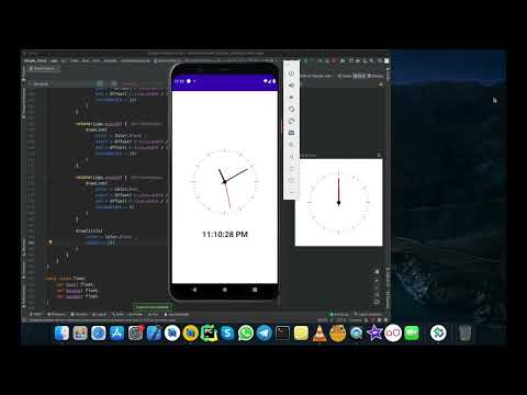 A simple analog clock developed by jetpack compose