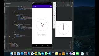 A simple analog clock developed by jetpack compose screenshot 5
