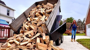 This customer got lucky with dry firewood