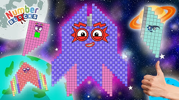 Numberblock Puzzle Tetris Game 689 ASMR SPACE Fanmade Animation