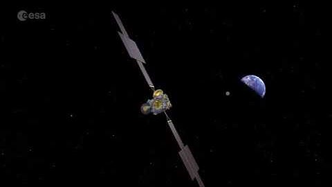 Earth Return Orbiter Releasing Mars Sample Capsule