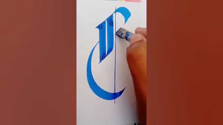 Calligraphy. Gothic letter (Q) with pilot parallel pen like and subscribe