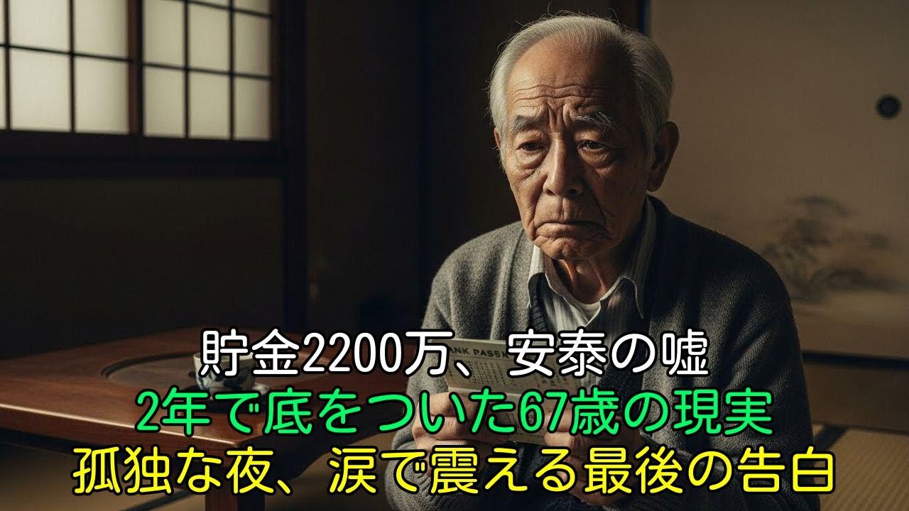 【実話】「安泰だと思っていた…」貯金2200万がわずか2年で底をつく現実に、67歳夫婦が震えた夜と涙の告白