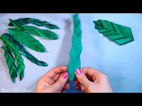 easy-origami-leaf-with-extra-texture.-easy-crepe-paper-leaves-for-bouquet-decoration.