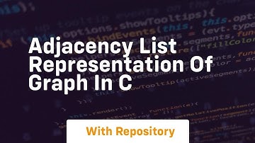 adjacency list representation of graph in c
