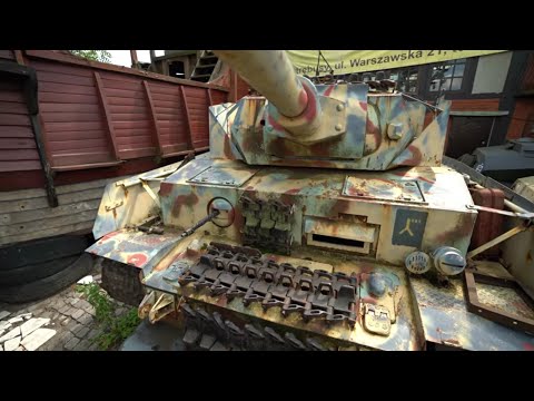 Panzer IV (PzKpfw IV) Tank Walkaround at Warsaw Auto Museum Poland
