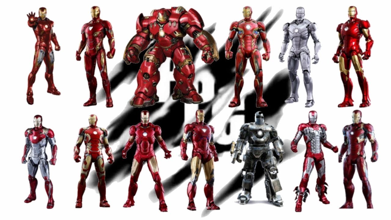 All the coolest Iron Man suits 2008 to 2017 YouTube