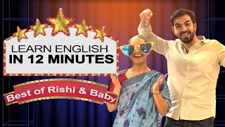LEARN ENGLISH IN 12 MINUTES | Rishi Vs Baby | Hindi Comedy Video