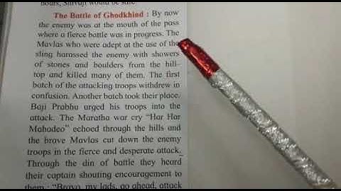 Reading of the L.no.10.Baji Prabhu and the memorable battle of Ghodkhind. (Part  3)