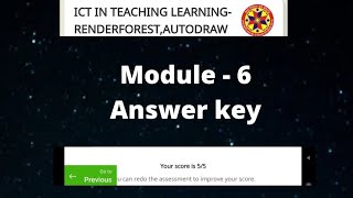 Answer key module 6 ICT in teaching learning renderforest autodraw