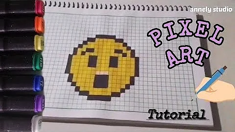 Astonished Face Emoji Pixel Art 😲 - How to draw astonished emoji #pixelart #emoji