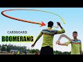 How to make a boomerang with cardboard  how to make v shaped returning cardboard boomerang 