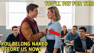 Bullies Tore the New Teacher’s Shirt at Roll Call… Minutes Later, They Were Begging for Forgiveness