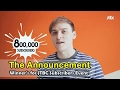 The announcement  winners for jtbc youtube subscribers event  narrated by guillaume patry