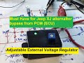 DIY, Adjustable External Voltage Regulator - Jeep (ENG SUB)  in order to separate ECU from the Gen