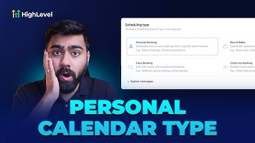 How to Set Up a Personal Booking Calendar with HighLevel
