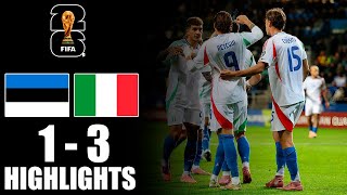 Estonia vs Italy 1-3 Highlights | FIFA 2026 World Cup Qualifies (EURO)