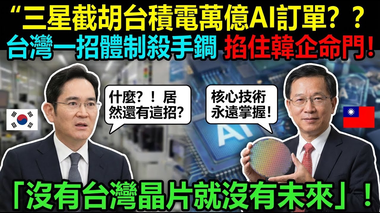 三星截胡台積電萬億 AI 訂單？台灣一招體制殺手鐧，掐住韓企命門！