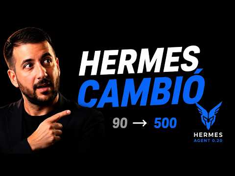 Hermes 0.20 es BRUTAL: tu agente ya habla, investiga con fuentes y conecta con otros agentes