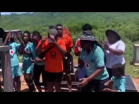 Tombstone unveiling of cedric Ndlovu and his wife.