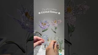 DIY glass sculpting - making crystal flower #artistvlog #diyprojects #glassart