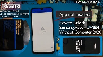 SAMSUNG GALAXY A50 (SM-A505F) U4/BIT4 BINARY FRP/GOOGLE ACCOUNT LOCK 2020 by #DMREPAIR_Tech