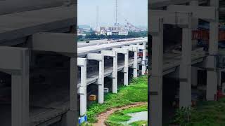 For Highway &amp; Railway Traffic, Onshore Approach Bridge Of Shiziyang Channel Under Construction