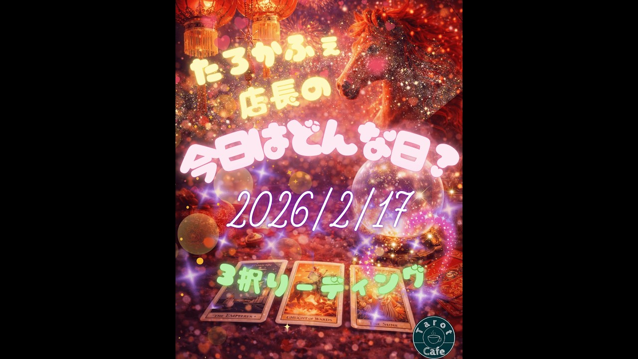 2026/2/17　今日はどんな日になる？　3択リーディング！