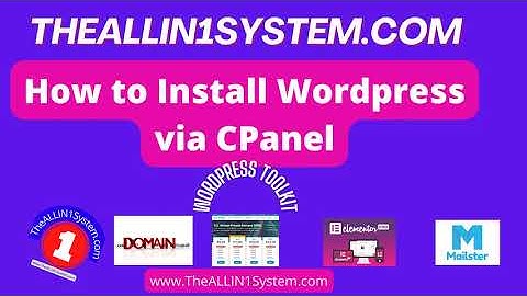 😎How to Install Wordpress via CPanel Wordpress Toolkit