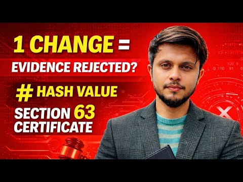 Hash Value & Section 63 Certificate Explained | Electronic Evidence Law in India