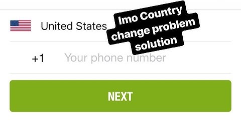 How can I change imo country in iPhone / HD imo problem solution
