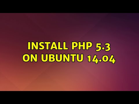 Ubuntu: Install php 5.3 on ubuntu 14.04