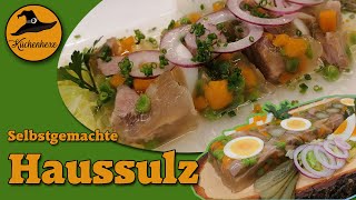 Haussulze selbst gemacht  ( einfach und herzhaft zur Jause )