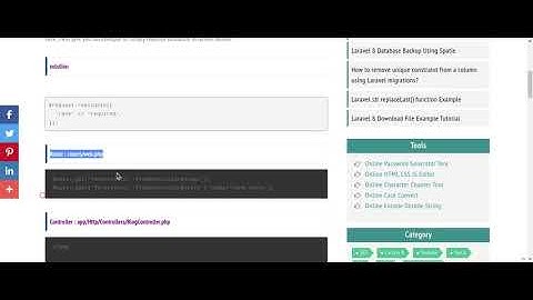 Laravel Validation Required Example