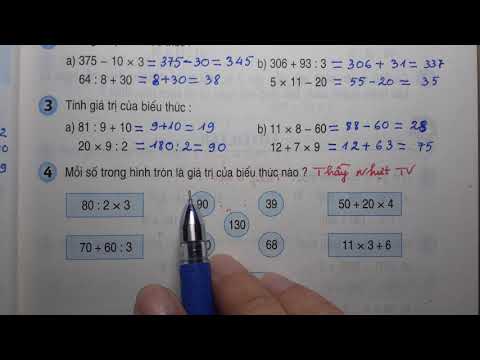 Video TOÁN LỚP 3 - SGK/ Trang 81 - LUYỆN TẬP - Thầy Nhựt TV - youtube
