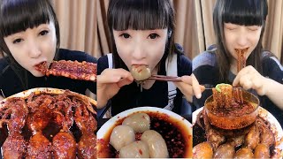 Chinese people eating - Street food - &quot;Super spicy pork&quot; #16
