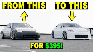 HOW TO MAKE YOUR CAR LOOK BETTER FOR CHEAP! (350z Wrap + Street Drifting)