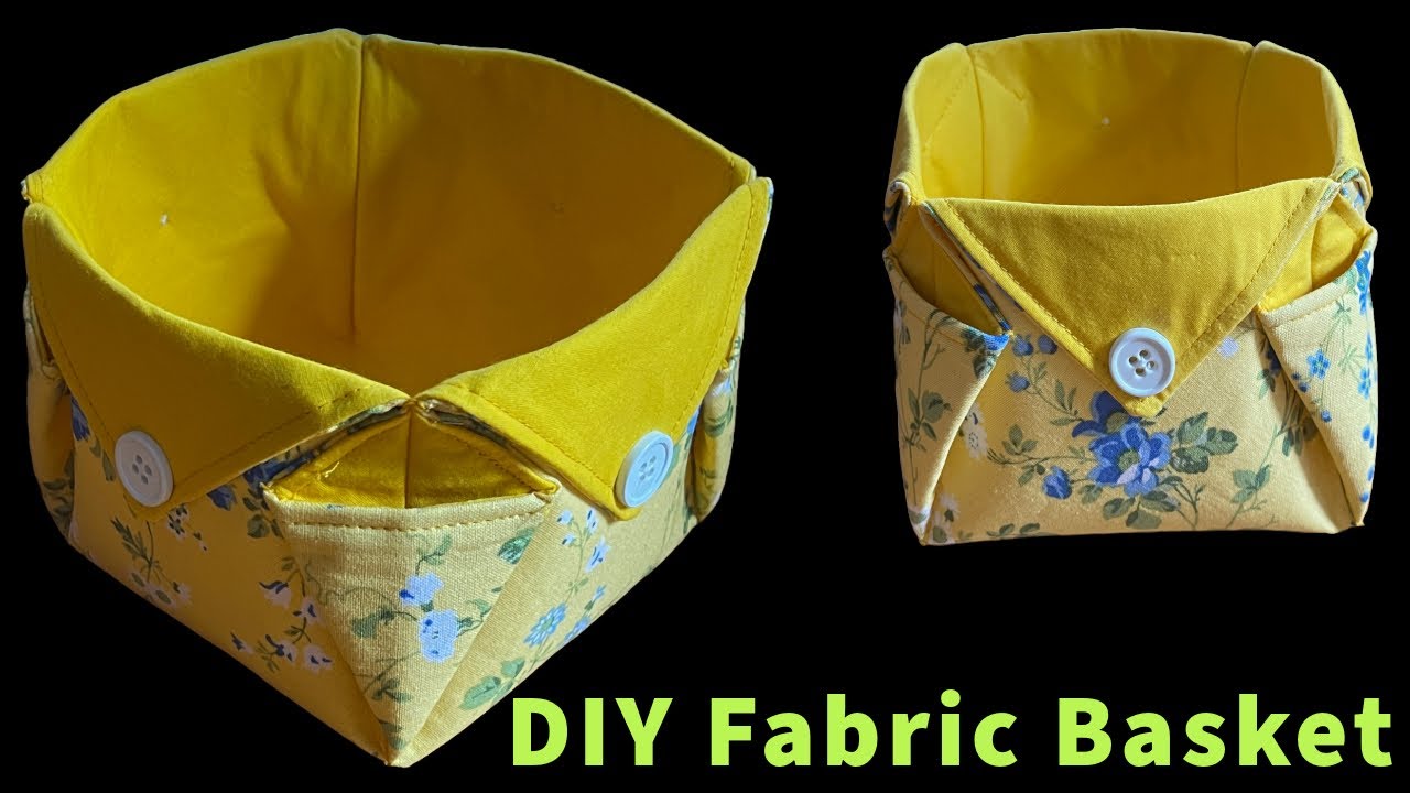 Easy Multi Function Fabric Basket Sewing Tutorial/How To Sew Fabric ...