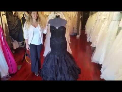 black wedding dress with corset