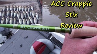ACC Crappie Stix Rod Review /Best rod for crappie fishing /Most sensitive rod for crappie fishing
