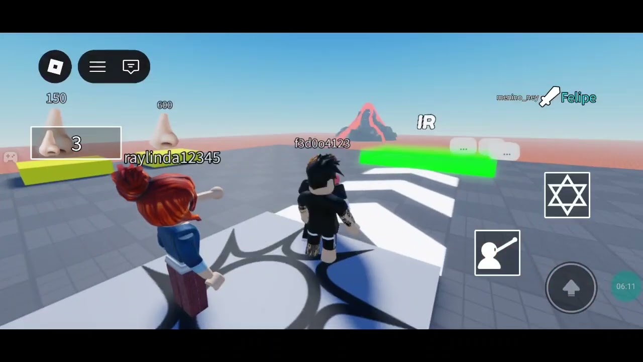 Hoje eu joguei batalhas de nariz 