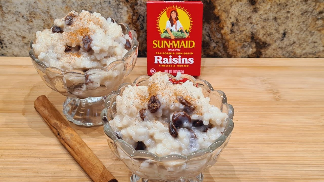 Rice Pudding Using Almond Milk YouTube