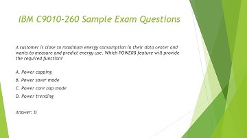 ExamUnion C9010-260 IBM Power Systems with POWER8 Sales Skills V2 Exam Dumps