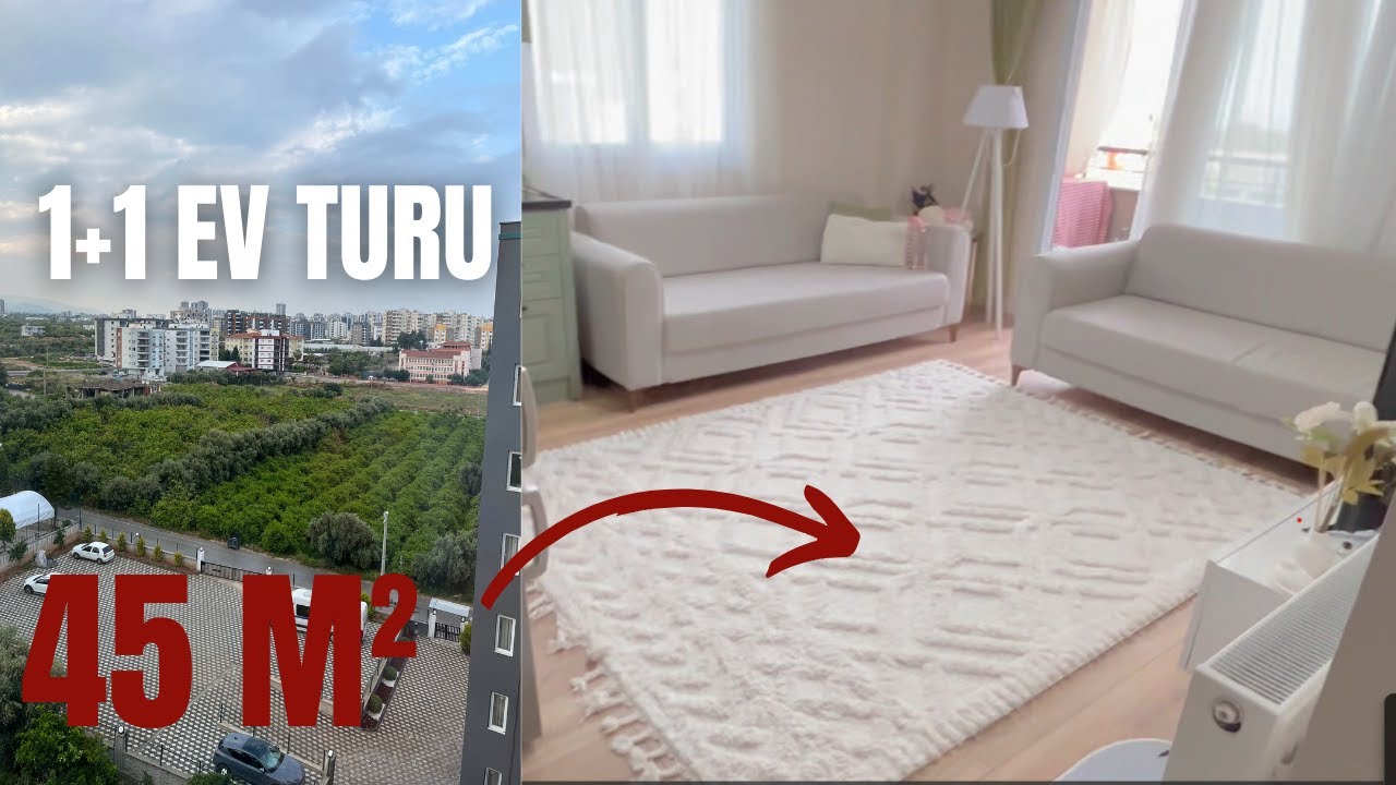 AZ EŞYA, ÇOK HUZUR! 1+1 EV TURU / EVLİ ÇİFT VLOG